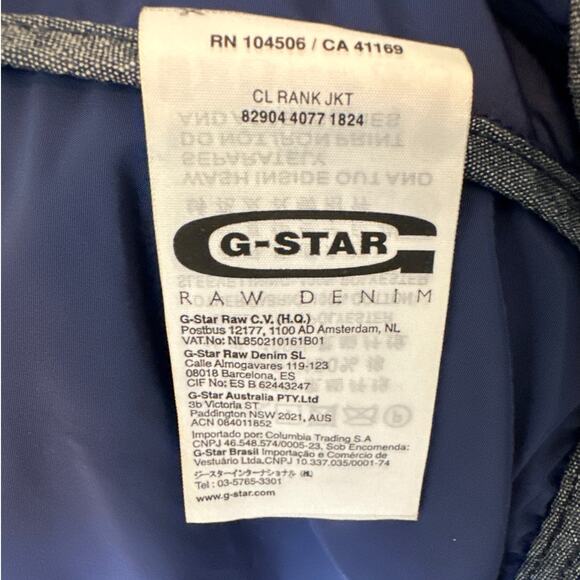G-Star Raw Correctline Rank Jacket Lightweight Military Style Streetwear Blue  L - Picture 11 of 16